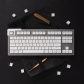 104+46 Keys MSA Profile  ABS Double Shot Keycaps Set WOB BOW for Cherry MX Mechanical Keyboard Brief Black / White / Red / Grey